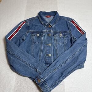 guess denim jacket women Med